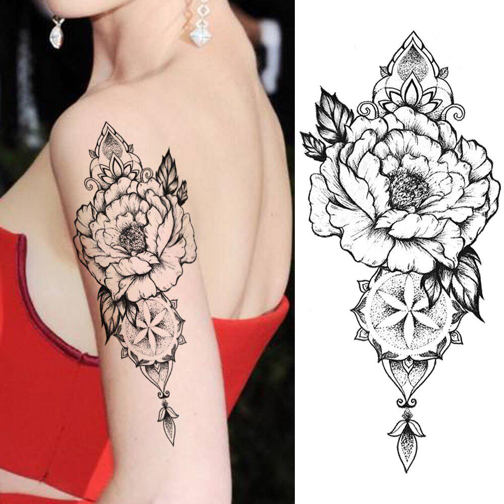 Buy 1Pc Black Flower Temporary Tattoos Sticker For Women Fake Jewelry Mandala Flower Body Art Arm Tattoo At Affordable Prices — Free Shipping, Real Reviews With Photos — Joom 1000_x_1000_jpg