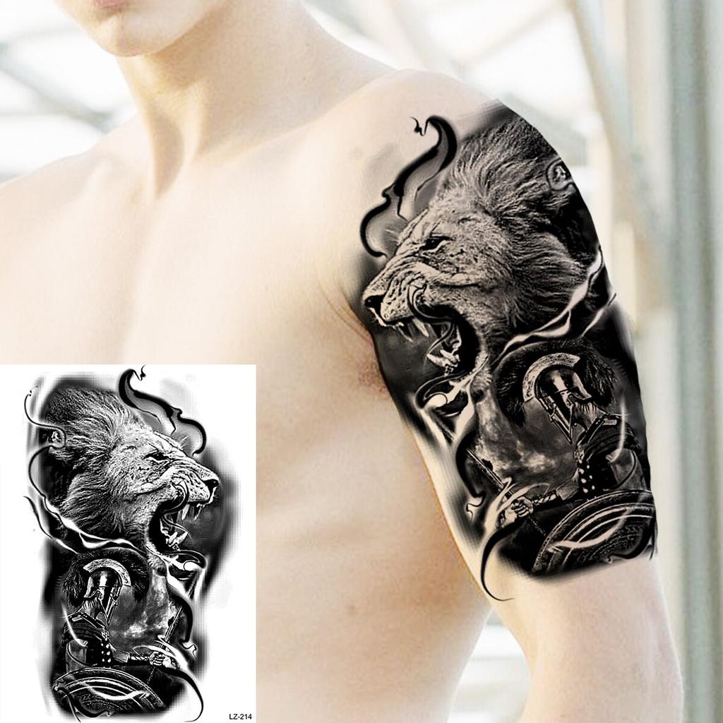 Large Tiger Temporary Tattoos For Men Boys Realistic Lion Maori Totem Fake Tattoo Sticker Chest Arm Waterproof Tattoos Tribal Acheter À Prix Bas — Livraison Gratuite, Avis Réels Avec Des Photos — Joom