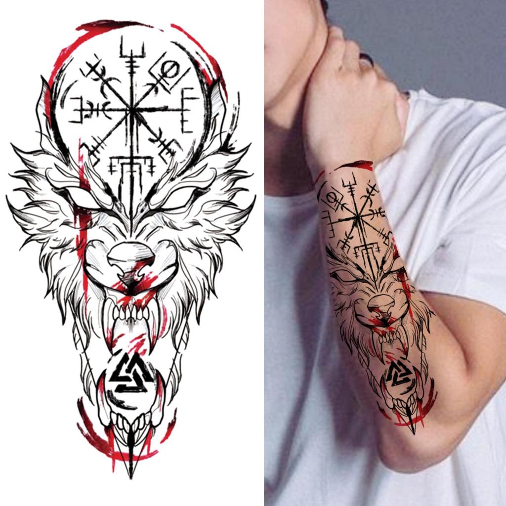 Buy Monster Tiger Temporary Tattoos For Men Women Kids Boy Cross Lion Fake Wolf Tatoo Sticker Death Skull Black Forest Tattoos Crown At Affordable Prices — Free Shipping, Real Reviews With Photos — 1024_x_1024_jpg