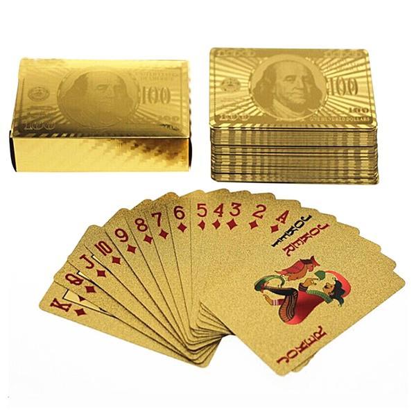 Pachet De Carti De Joc La Poker Stil De Dolar Foita De Aur CumpÄraÈi Cu PreÈuri Reduse Din Magazinul Online Joom