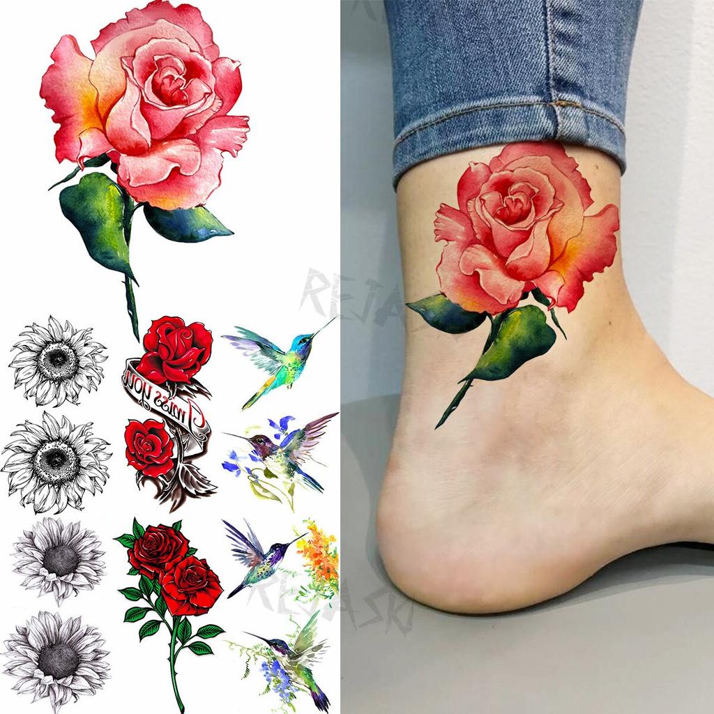 Piccola Rosa Colorata Moda Tatuaggi Temporanei Per Le Donne Girasole Adulto Colibrì Tatuaggio Falso Tatuaggio Impermeabile Body Art Tatoos Decalcomania Acquista In Modo Economico — Spedizione Gratuita, Recensioni Reali Con Foto — Joom 1024_x_1024_jpg