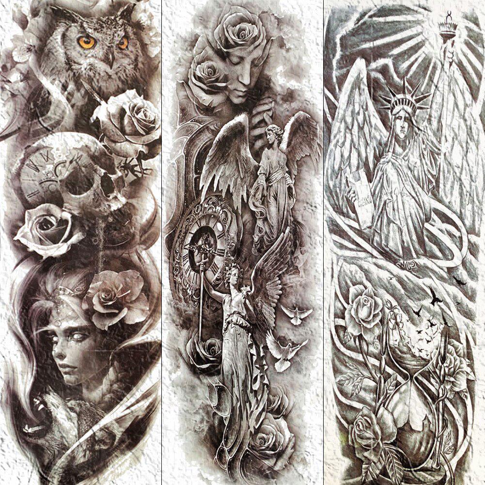Koupit Sexy Temporary Tattoo Sticker Full Arm Angel Statue Of Liberty Tatoo Paper Realistic Fake Waterproof Body Art Tiger Sleeve Makeup Tools Tattoos Za Dobrou Cenu — Doprava Zdarma, Skutečné Recenze S 1001_x_1001_jpg