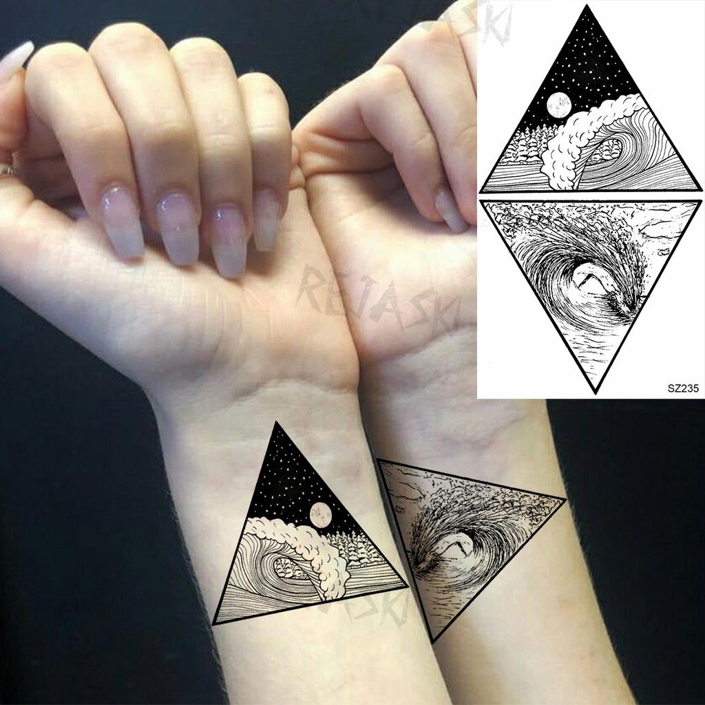 Buy Black Paper Airplane Temporary Tattoos For Women Adult Sunflower Planet Moon Graffiti Fake Tattoo Sticker Fashion Washable Tatoo At Affordable Prices — Free Shipping, Real Reviews With Photos — Joom 1024_x_1024_jpg