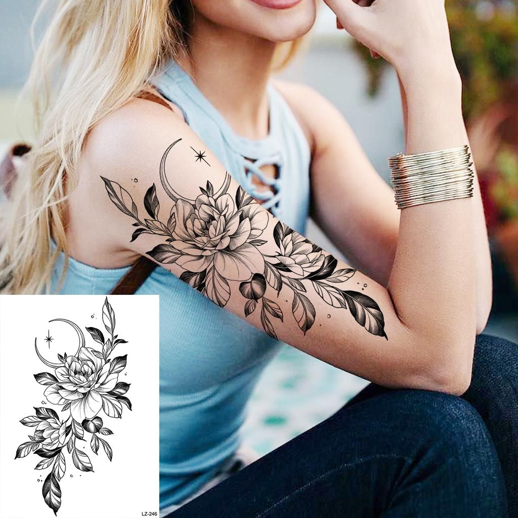 Buy Large Skull Butterfly Temporary Tattoos For Women Girls Realistic Character Face Snake Flower Fake Tattoo Sticker Back Tatoos At Affordable Prices — Free Shipping, Real Reviews With Photos — Joom 1024_x_1024_jpg