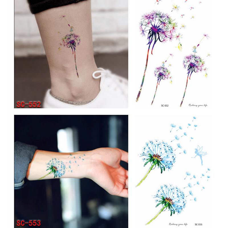 Buy Women's Dandelion Feather Body Art Waterproof Temporary Tattoo Sticker At Affordable Prices — Free Shipping, Real Reviews With Photos — Joom 800_x_800_jpg
