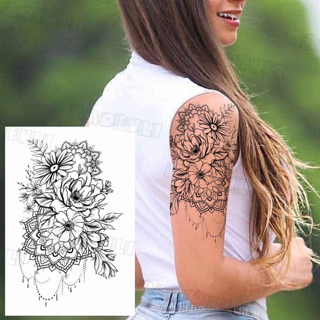 Compre Cool Halloween Scar Temporary Tattoos For Men Women Realistic Lion Owl Clown Fake Tattoo Sticker Waterproof Face Arm Tattoo Barato — Frete Grátis, Avaliações Reais Com Fotos — Joom 1024_x_1024_jpg