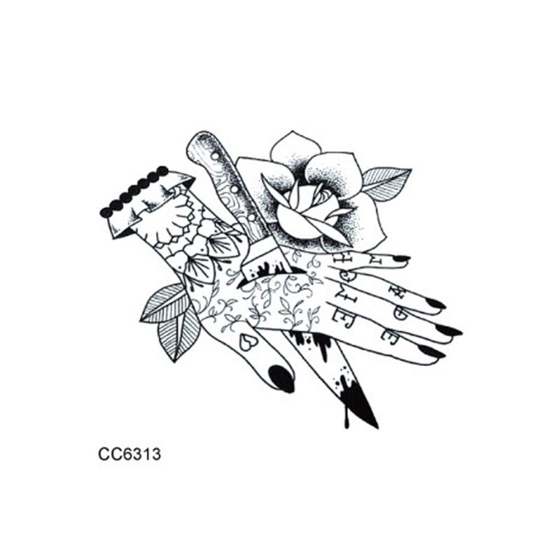 Adesivi Per Tatuaggi Impermeabili Ecologici Linee Dipinte A Mano Tatuaggi Temporanei In Bianco E Nero Acquista In Modo Economico — Spedizione Gratuita, Recensioni Reali Con Foto — Joom 800_x_800_jpg