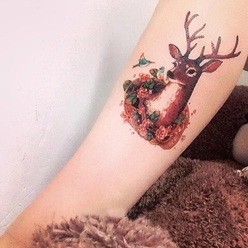 Buy Cute Deer Waterproof Temporary Tattoo Sticker For Men Women At Affordable Prices — Free Shipping, Real Reviews With Photos — Joom 800_x_800_jpg