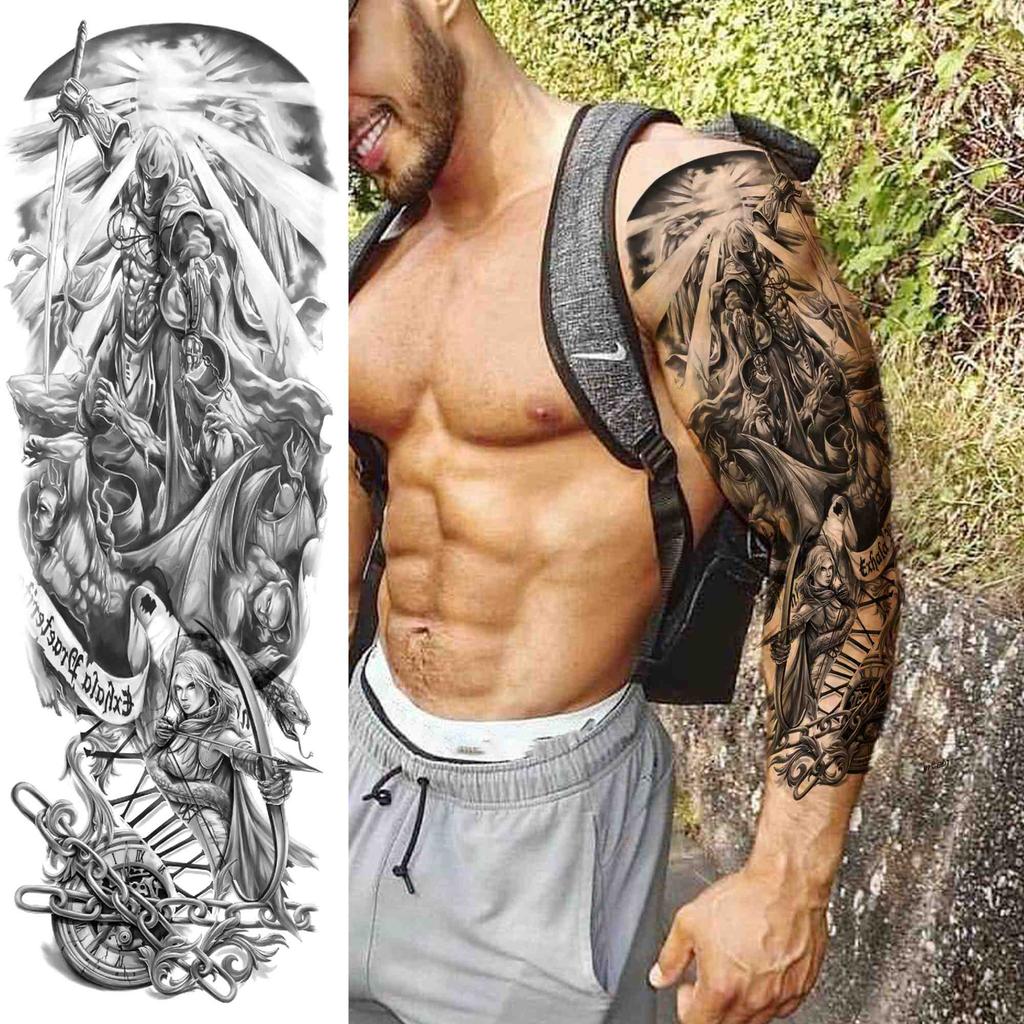Koupit Black Eagle Full Arm Tattoo Sleeve For Men Women Realistic Fake Army Compass Temporary Tattoos Waterproof Large Tatoos Stickers Za Dobrou Cenu — Doprava Zdarma, Skutečné Recenze S Fotkami — Joom 1024_x_1024_jpg