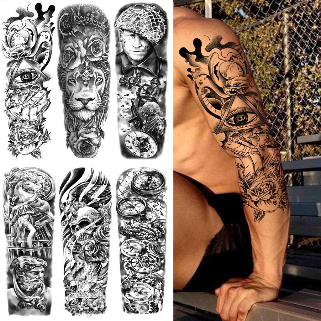 Geometria Occhio Tatuaggi Temporanei Manica Per Uomo Donne Adulto Realistico Falso Leone Soldato Tatuaggio Adesivo Nero Teschio Orologio Tattos Acquista In Modo Economico — Spedizione Gratuita, Recensioni Reali Con Foto — Joom 1024_x_1024_jpg