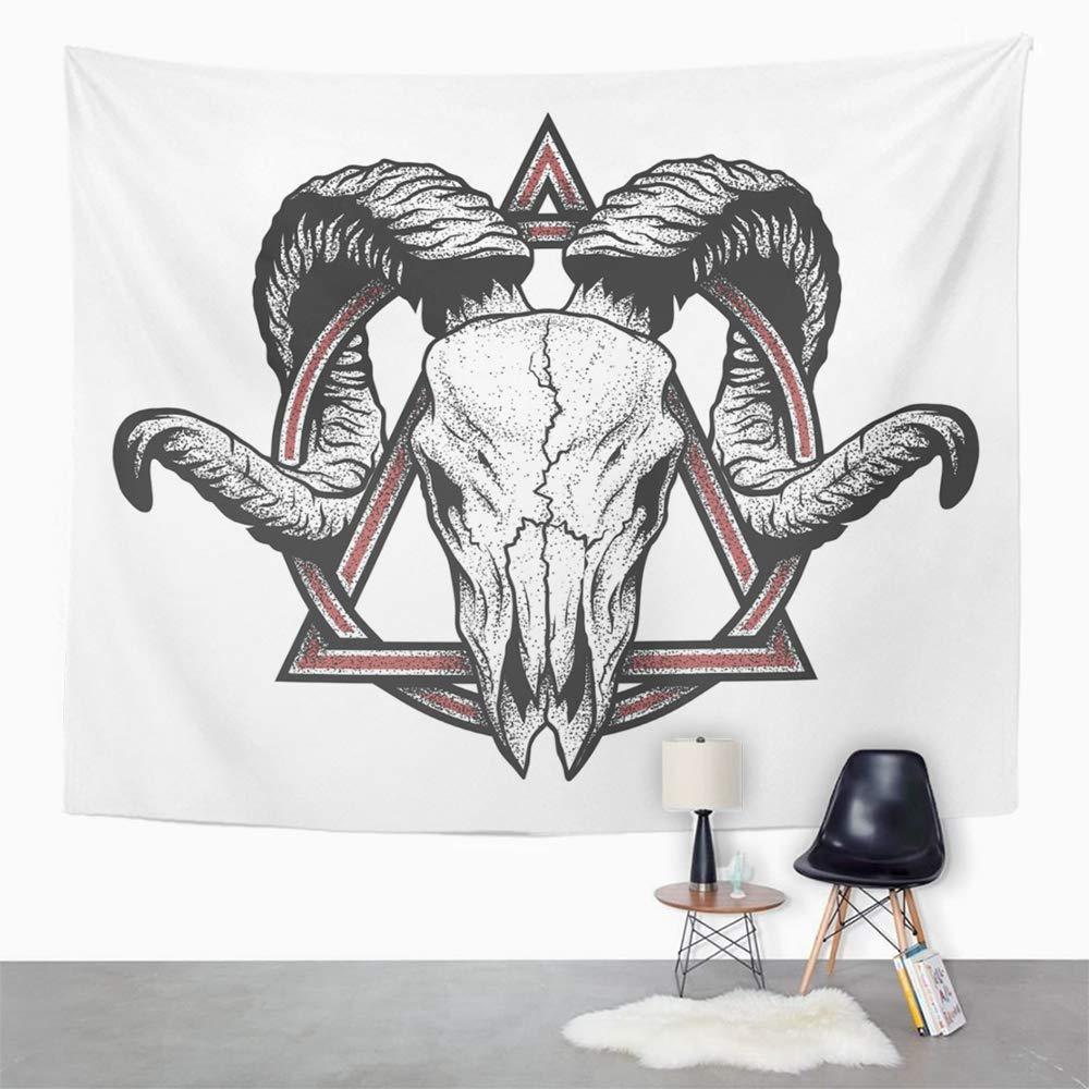 Buy Goat Ram Skull With Geometric Symbol Dotwork Style Tattoo Horn Aries Graphic Wall Tapestry 51X60Inch/128X150Cm At Affordable Prices — Free Shipping, Real Reviews With Photos — Joom 1000_x_1000_jpg