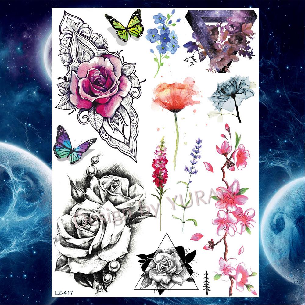 1Pc Rosa Nera Impermeabile Tatuaggio Temporaneo Adesivi Peonia Fiore Falso Sexy Tatoo Foglia Donne Body Art Acquista In Modo Economico — Spedizione Gratuita, Recensioni Reali Con Foto — Joom 1000_x_1000_jpg