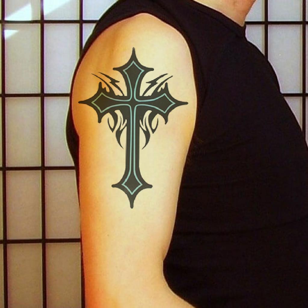 Compre Adesivos De Tatuagem Impermeável Preto Branco Tatuagem Totem Big Stick Braço 20*22Cm Barato — Frete Grátis, Avaliações Reais Com Fotos — Joom 1024_x_1024_jpg