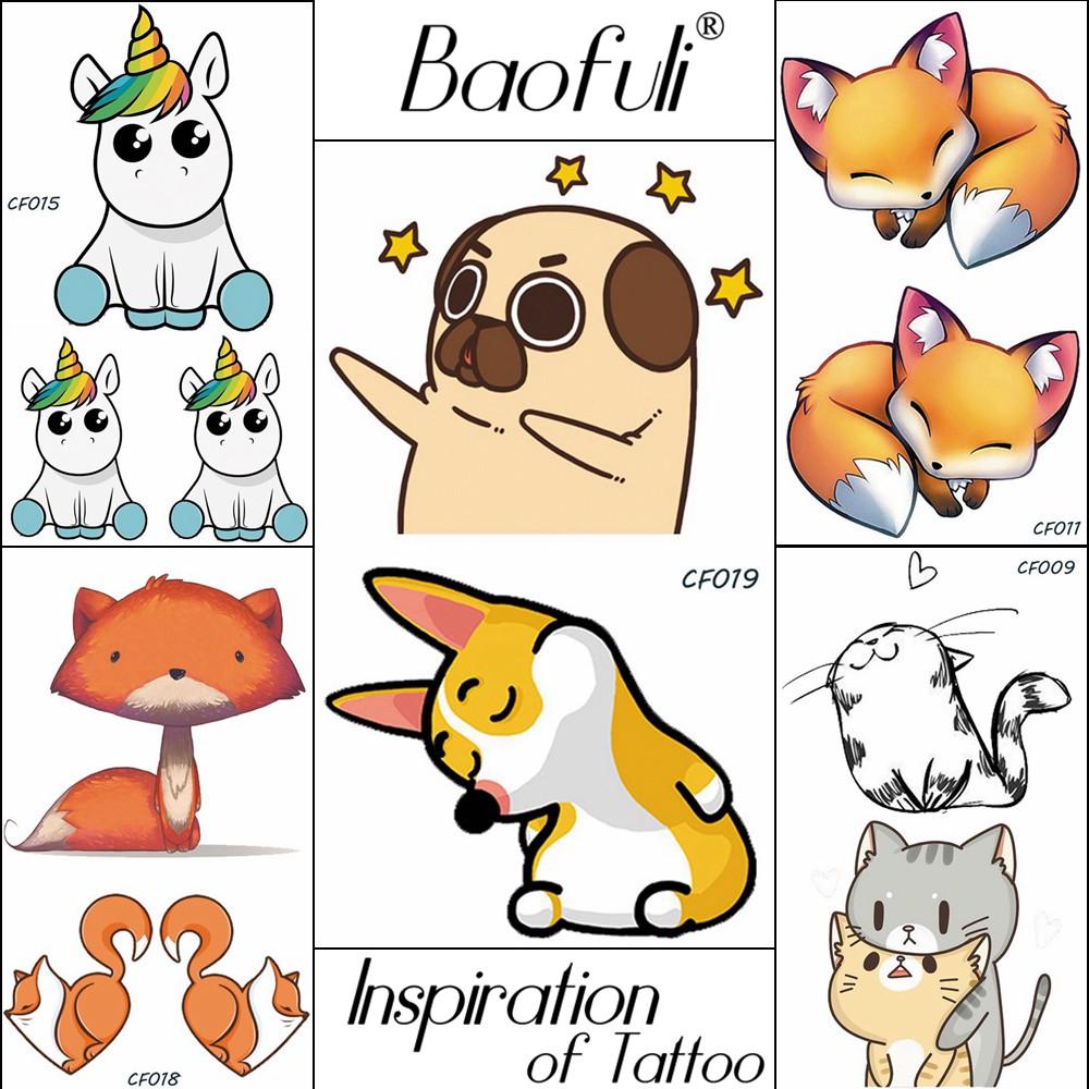 Buy 1Pc Puppy Dog Unicorn Cartoon Temporary Tattoo Fox Painting Art Tattoo Fake Waterproof Arm At Affordable Prices — Free Shipping, Real Reviews With Photos — Joom 1000_x_1000_jpg