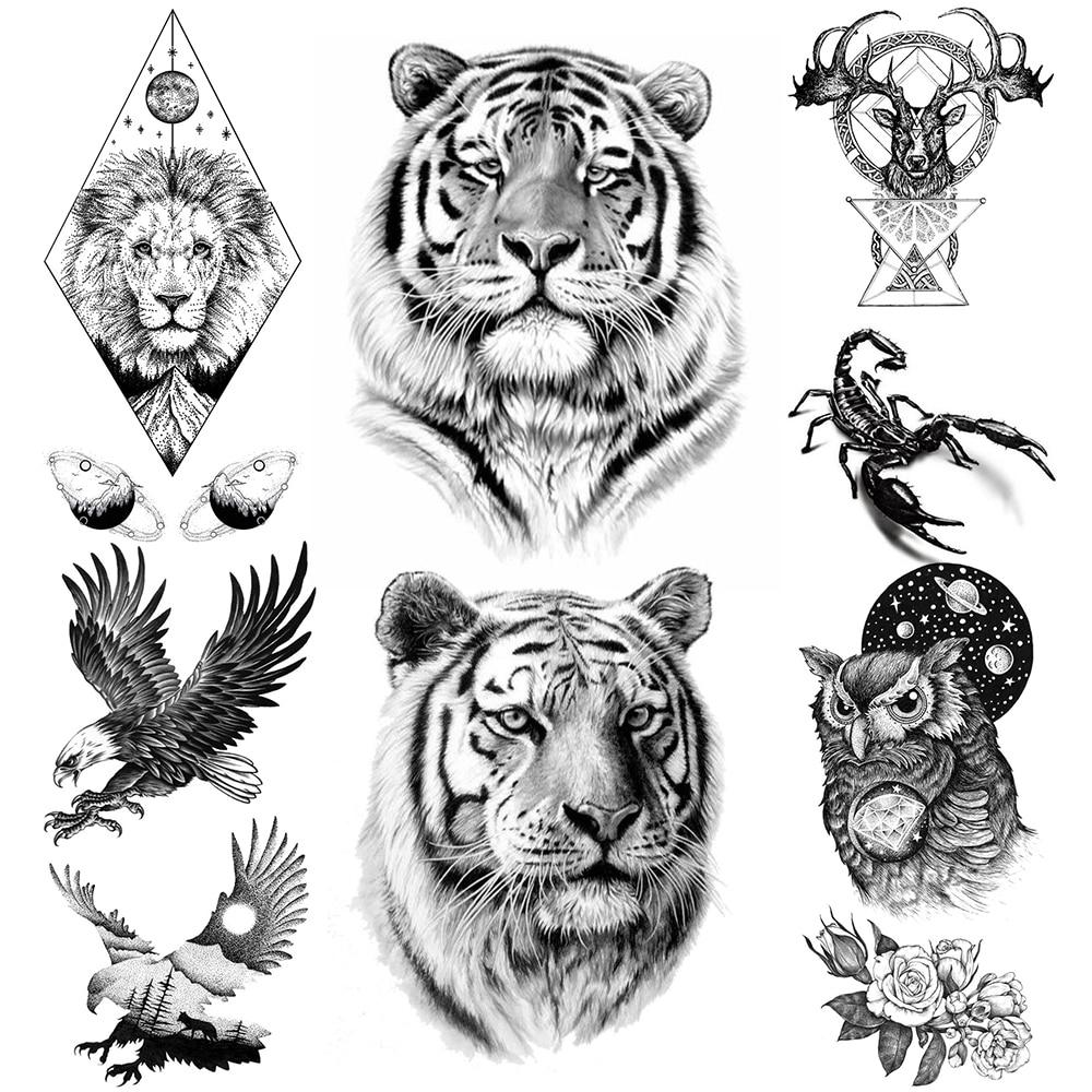 Tatuaggi Temporanei Tigre Realistici Per Uomini Animali Neri Gufo Leone Re Alce Falso Tatuaggio Donne Aquila Bambini Tatoo Corpo Braccio Totem Acquista In Modo Economico — Spedizione Gratuita, Recensioni Reali Con Foto — 1000_x_1000_jpg