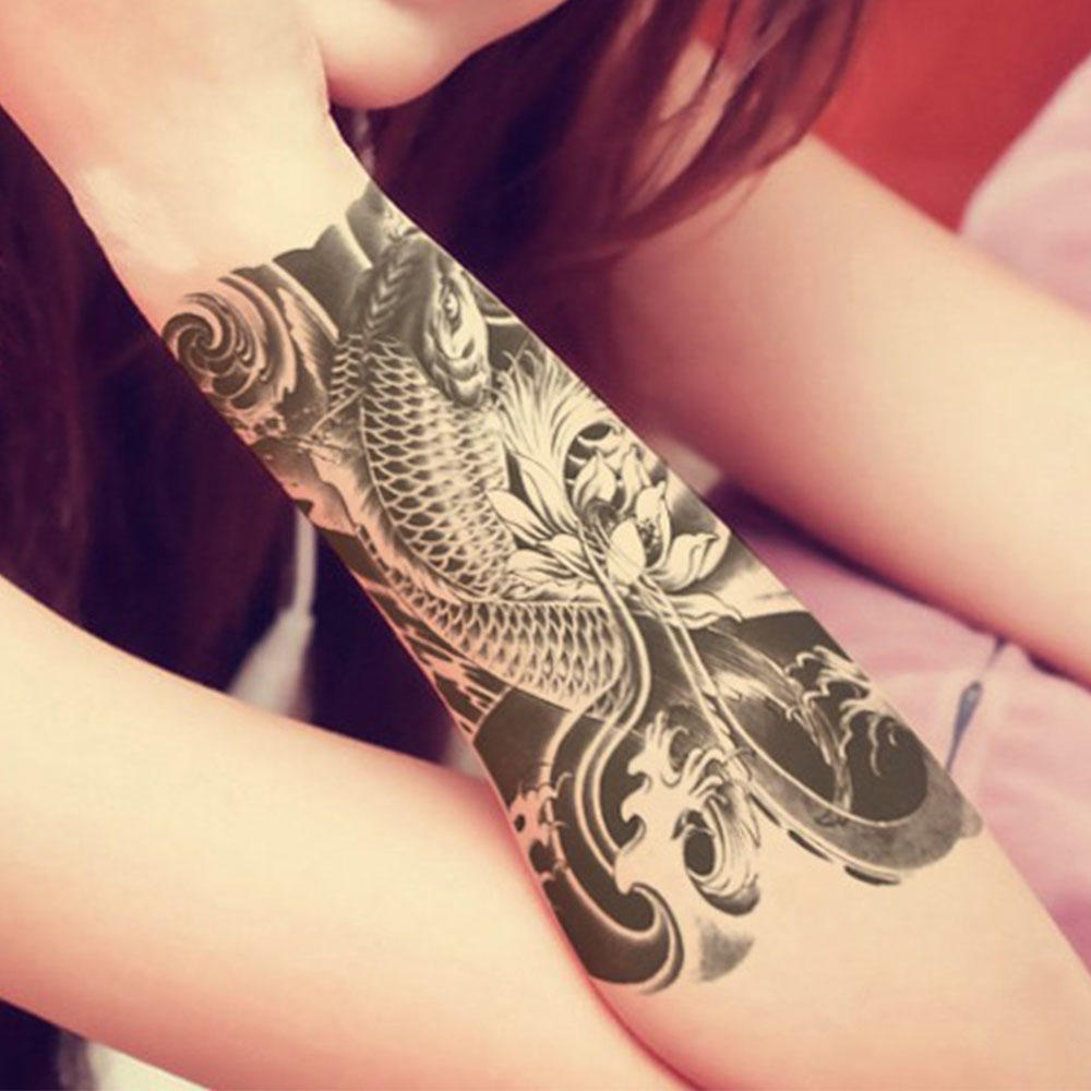 Manica Del Braccio Temporanea Per Gli Uomini Pesce Impermeabile Tatuaggio Temporaneo Pesce Nero Finto Braccio Manica Tatuaggio Acquista In Modo Economico — Spedizione Gratuita, Recensioni Reali Con Foto — Joom 1000_x_1000_jpg