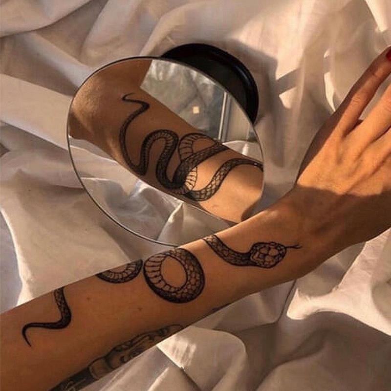 Buy Big Size Black Snake Temporary Tattoo Stickers For Women Men Body Waist Waterproof Fake Tattoo Dark Wine Snake Tattoo At Affordable Prices — Free Shipping, Real Reviews With Photos — Joom 800_x_800_jpg