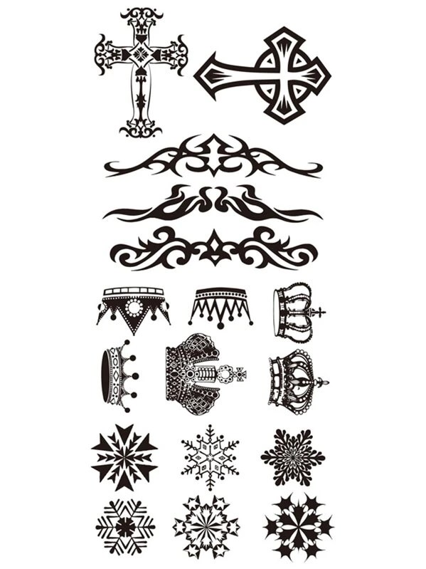 Tatuaggio Adesivo Con Fiocco Di Neve E Adesivo Totem | Shein Italia 799_x_599_webp