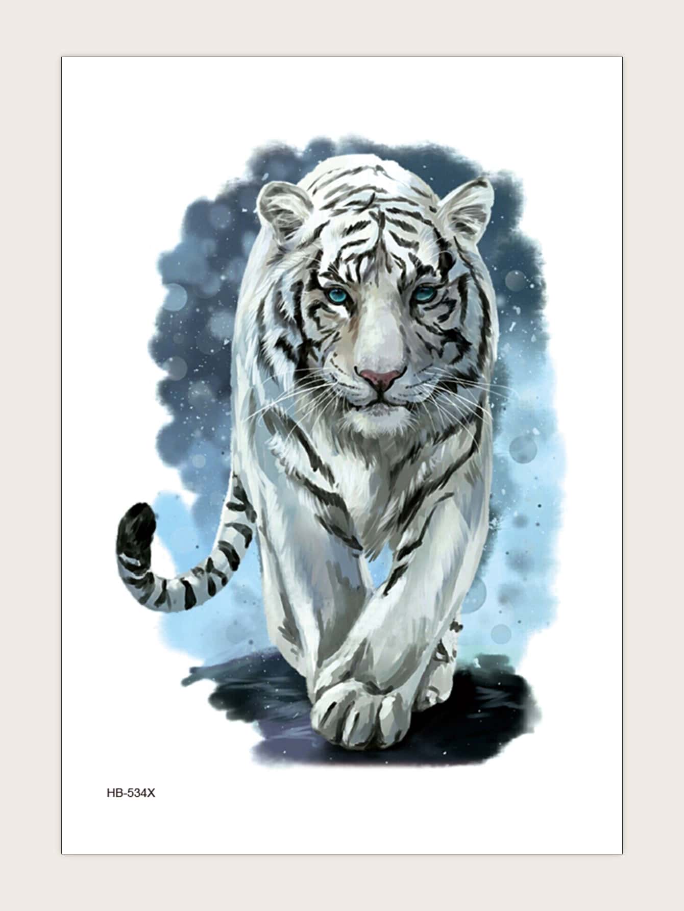 Adesivo Del Tatuaggio Del Modello Della Tigre Di 1 Foglio | Shein Italia 1785_x_1340_webp