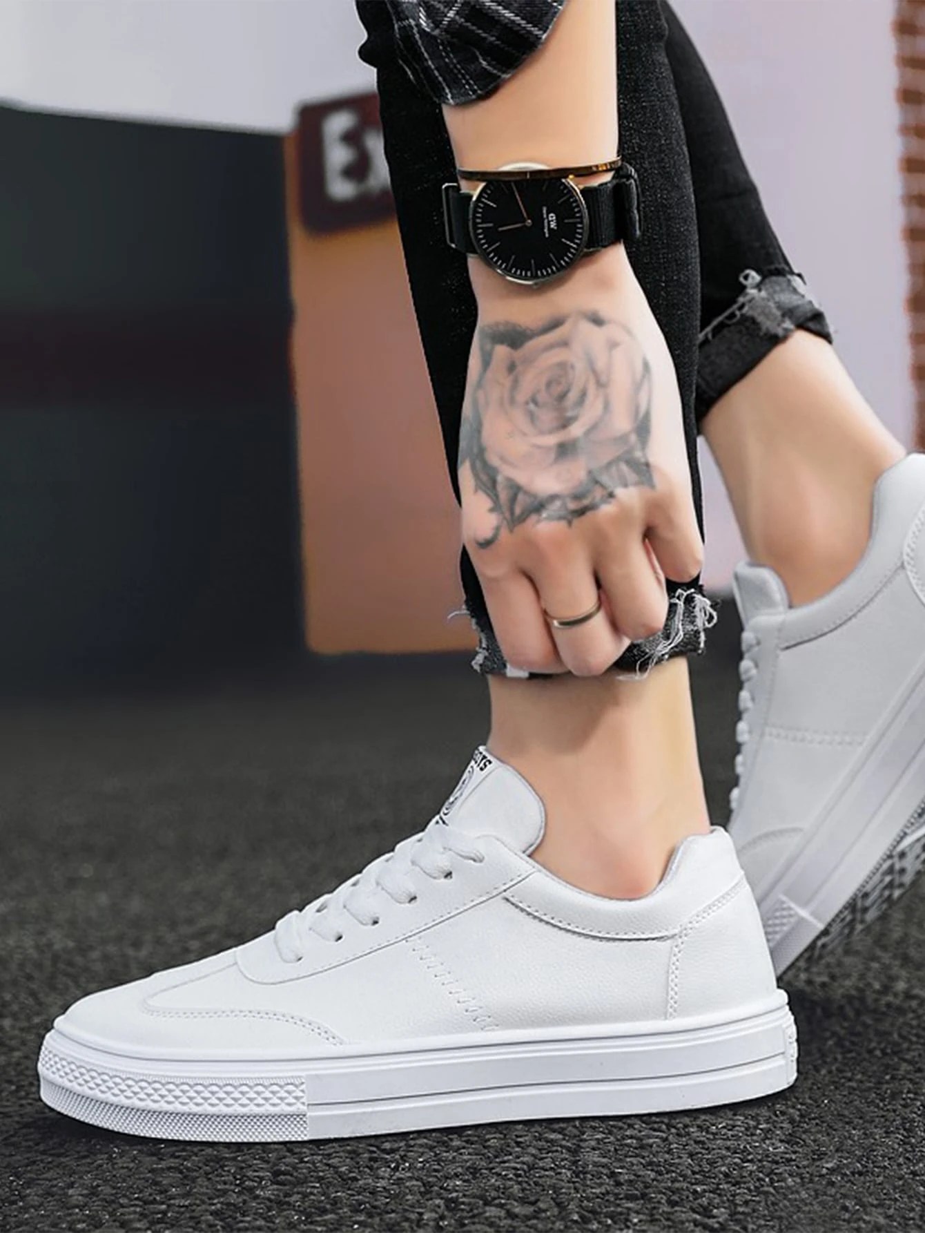 Men Minimalist Lace Up Front Skate Shoes | Shein Asia 1785_x_1340_webp