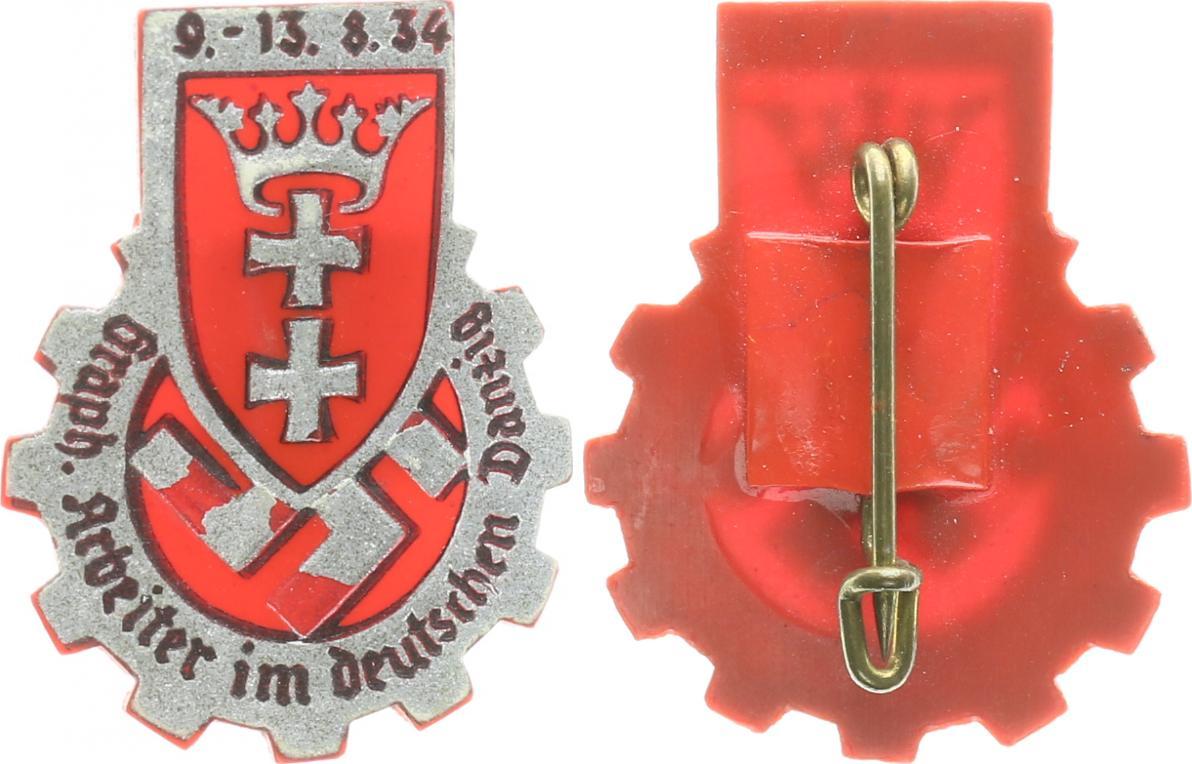 Danzig 3 Reich Abzeichen Danzig 1934 Danzig Abzeichen Graph Arbeiter Im Deutschen Danzig Ss Vz Vf Ef Ma Shops