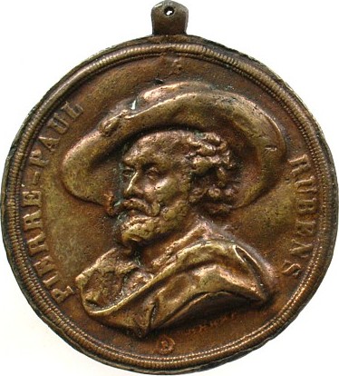 Belgien Tragbare Gussmedaille O J Bronze Peter Paul Rubens 1577 1640 Flamischer Maler V Hart 65 8 Mm Guss Der Vorderseite Von 1840 Vf Ma Shops
