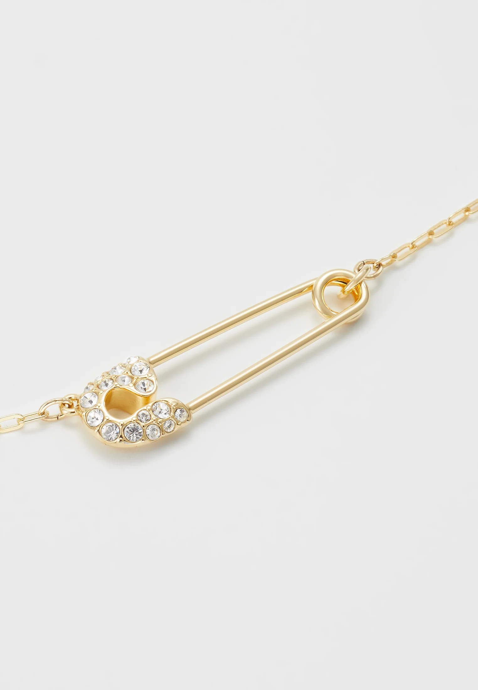 Swarovski So Cool Pendant Safetypin Collier Gold Coloured Dore Zalando Be