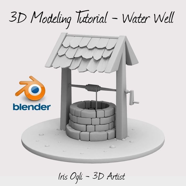 Blender 2 82 Modeling Tutorial Stylized Water Well Cgtrader