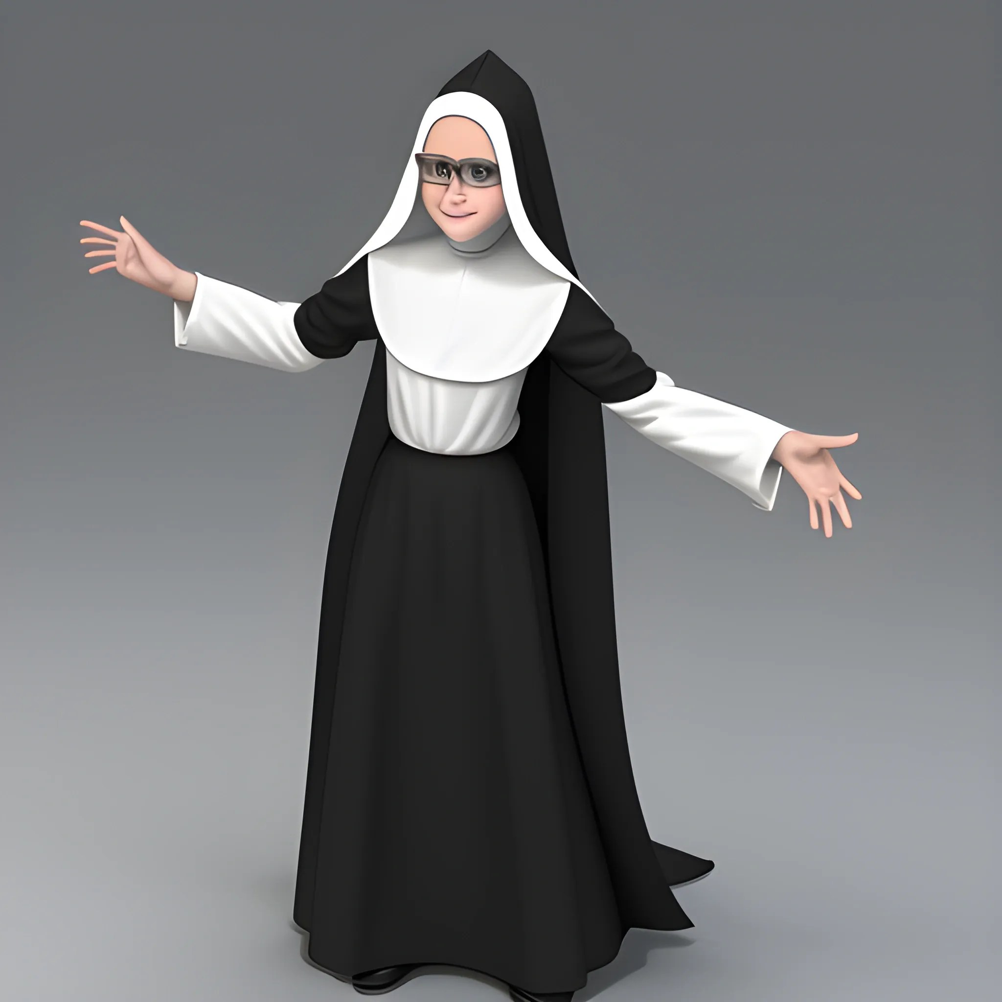 3d nun porn