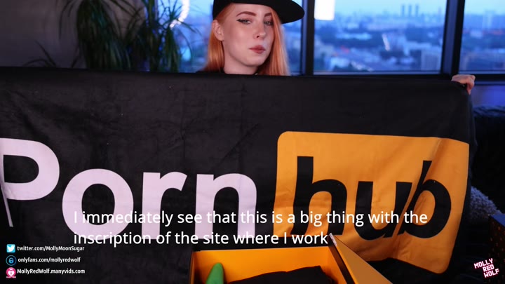 K Pornhub Gifts Unboxing And Oral Creampie Molly Red Wolf