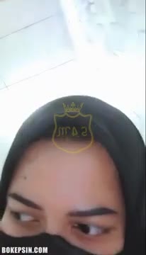 Vebby Jilbab Hitam Nyepong Suami Lanjut Omek Hijab Masker Ayamkampus Sevong Colmek