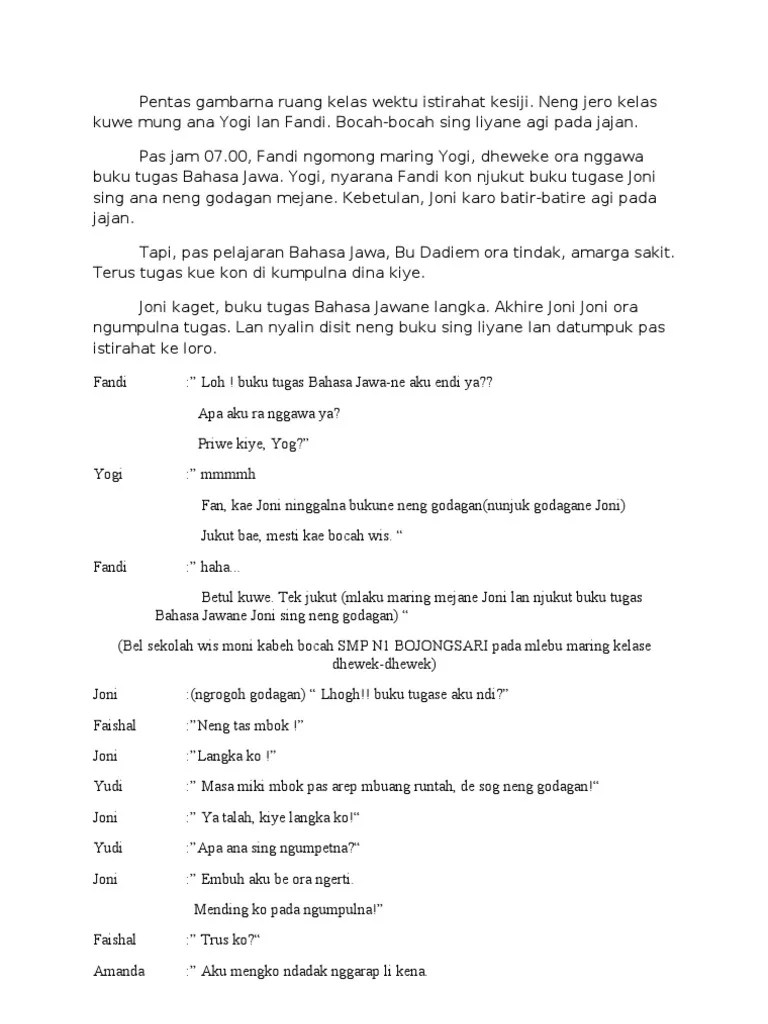 Drama Bahasa Jawa | PDF