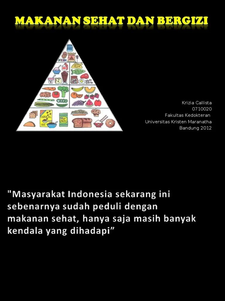 Penyuluhan Makanan Sehat | PDF