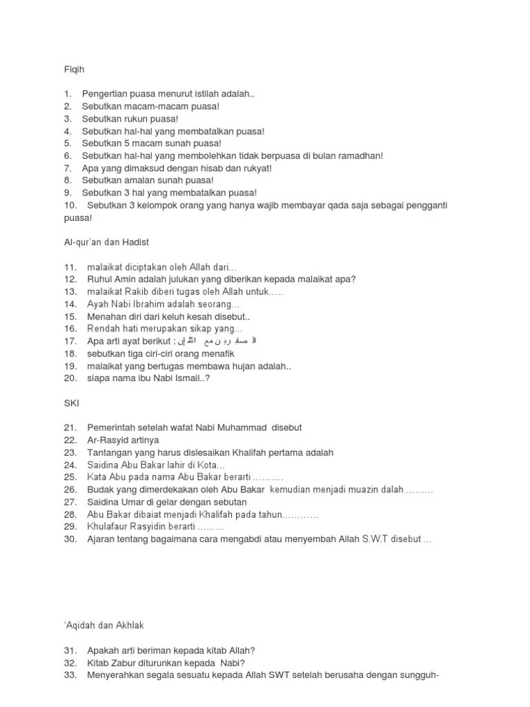 Sebutkan Tiga Sifat Nabi Saleh As