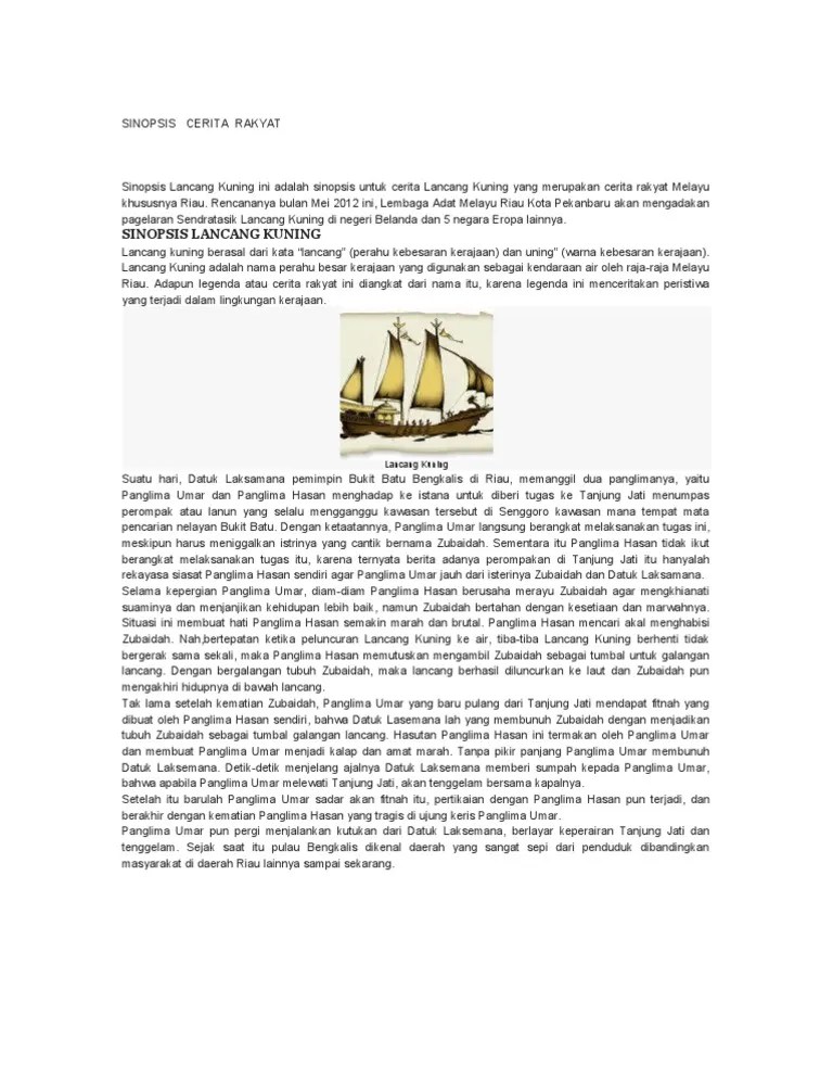 Cerita Hikayat Dengan Bahasa Melayu Asli