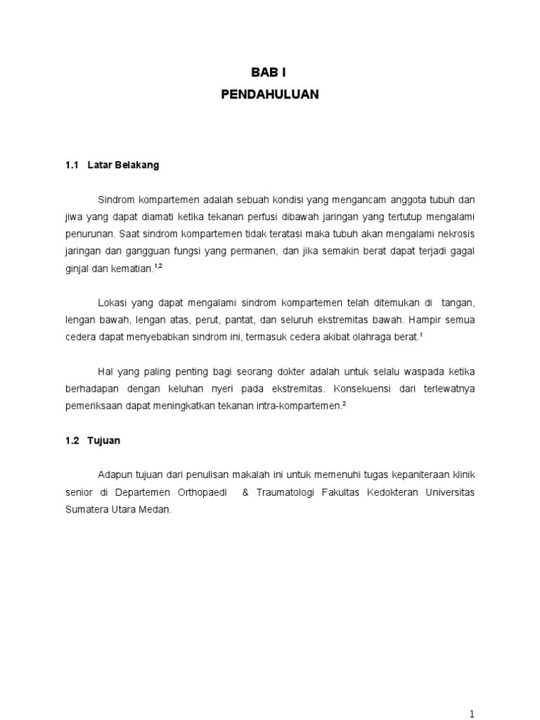 Sindroma Kompartemen | PDF