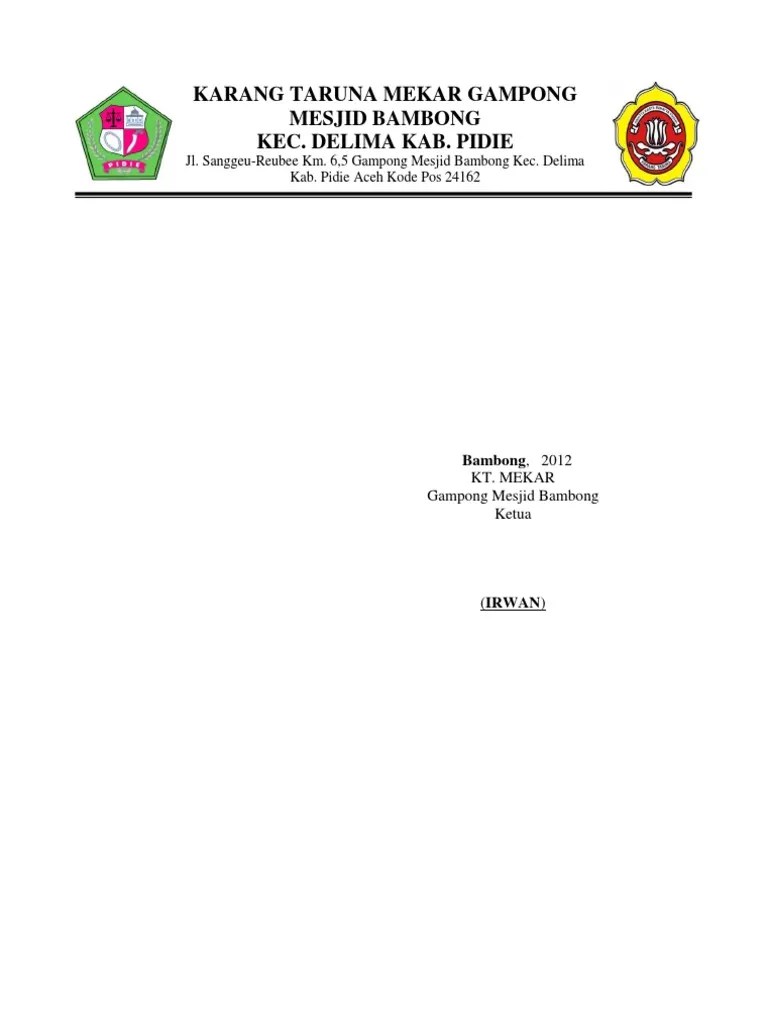 Kop Karang Taruna - Warna | PDF