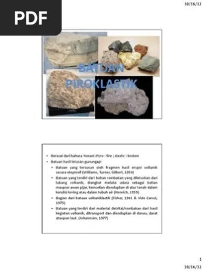 Kuliah) BATUAN PIROKLASTIK | PDF
