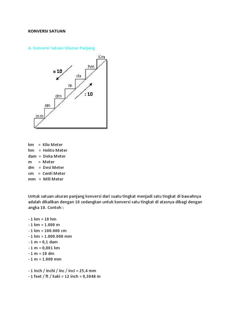 Konversi Satuan | PDF