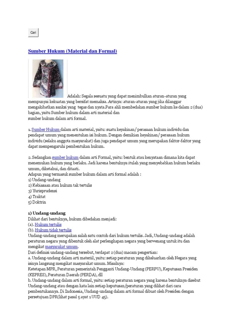 Sumber Hukum | PDF