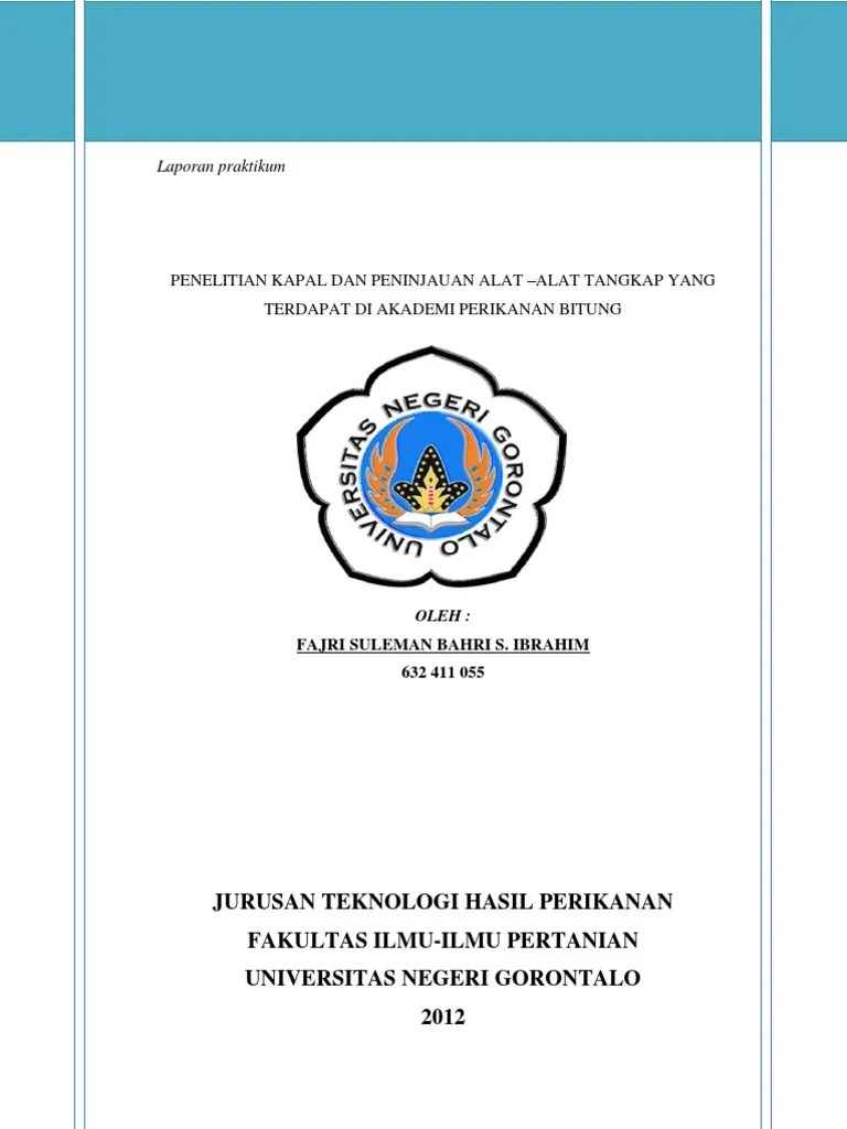 Contoh Laporan Penelitian Kapal Dan Alat Tangkap | PDF