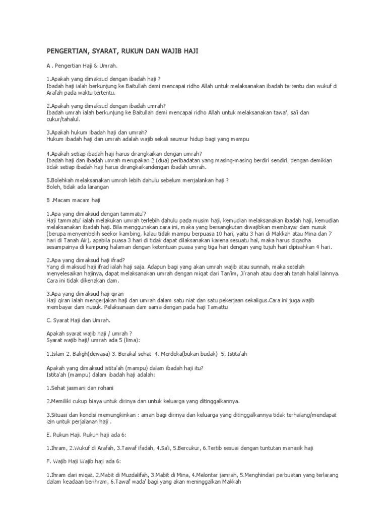 Apa Yang Dimaksud Ibadah Haji Dan Umroh