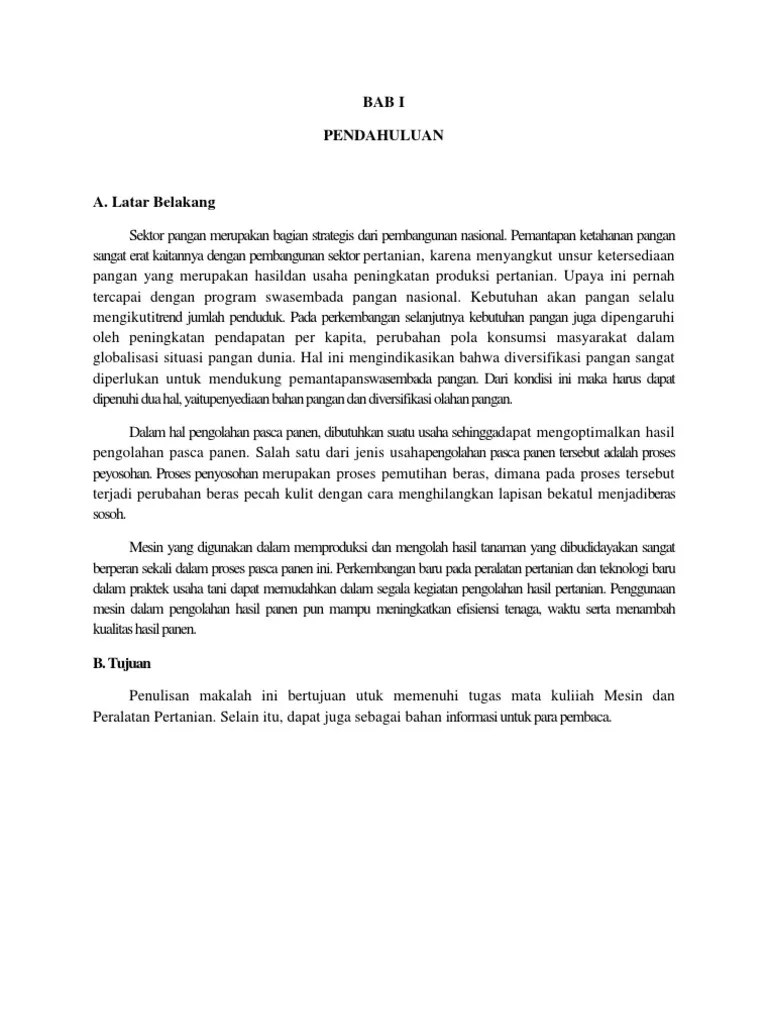 Mesin Penyosoh Beras | PDF