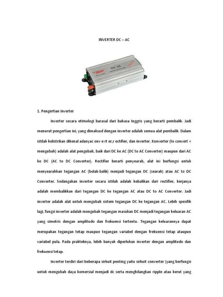Inverter DC Bima | PDF