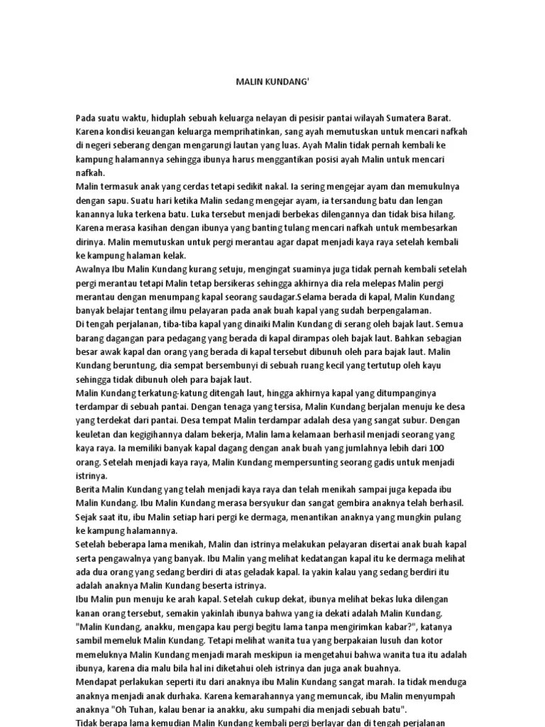 Malin Kundang | PDF