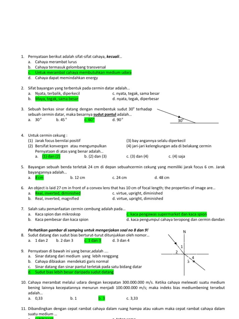 Soal-Soal Fisika SMP | PDF