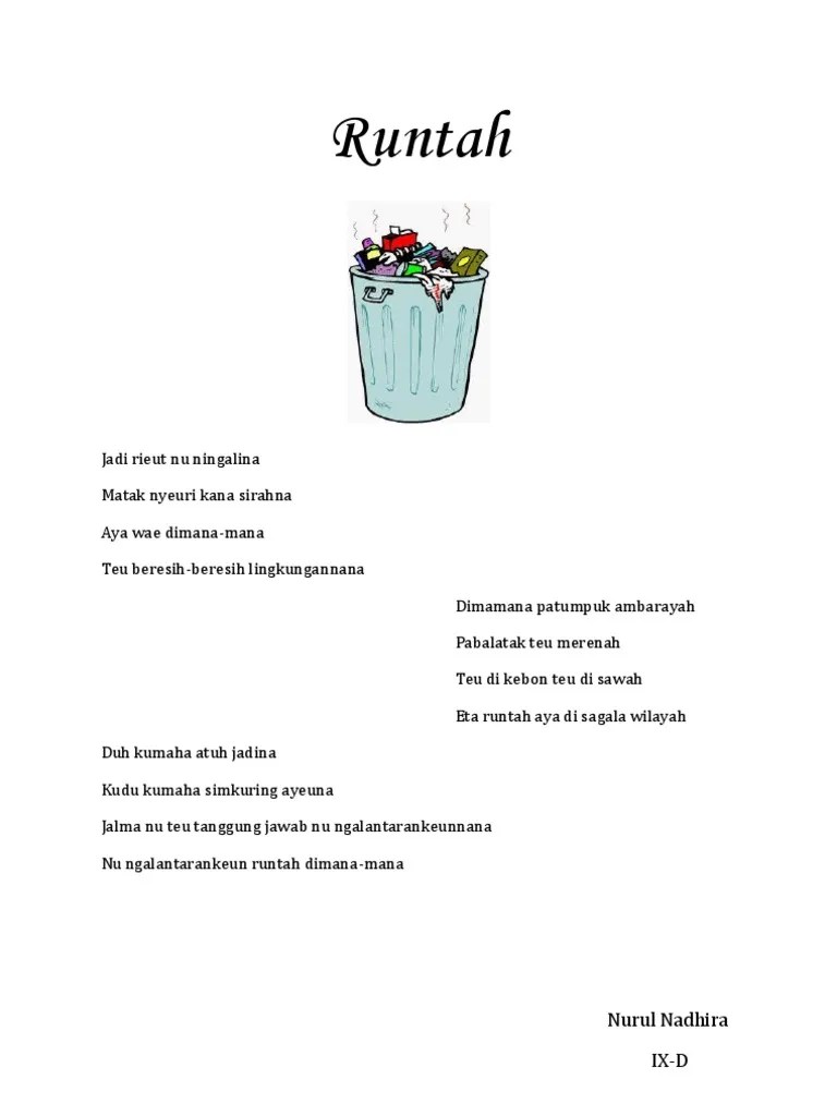 Sajak Basa Sunda | PDF