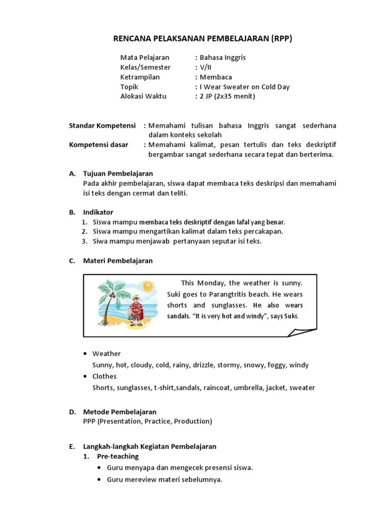 Teks Bacaan Bahasa Inggris Kelas 5 Sd - Berbagai Teks Penting