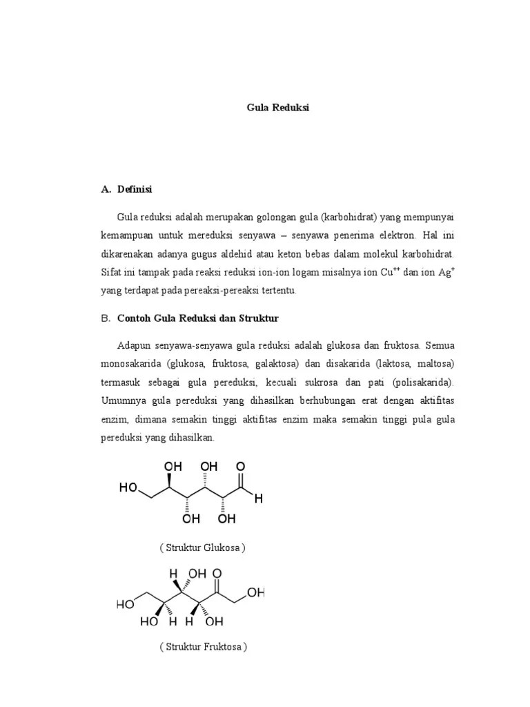 Gula Reduksi | PDF