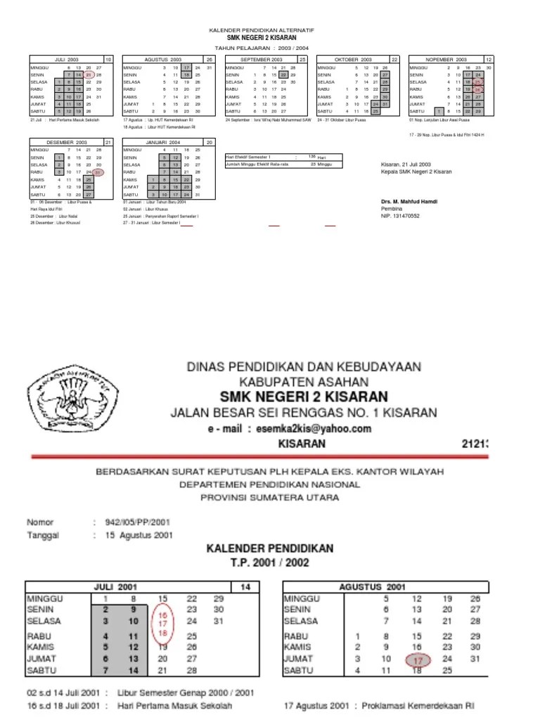 Kalender Pendidikan | PDF